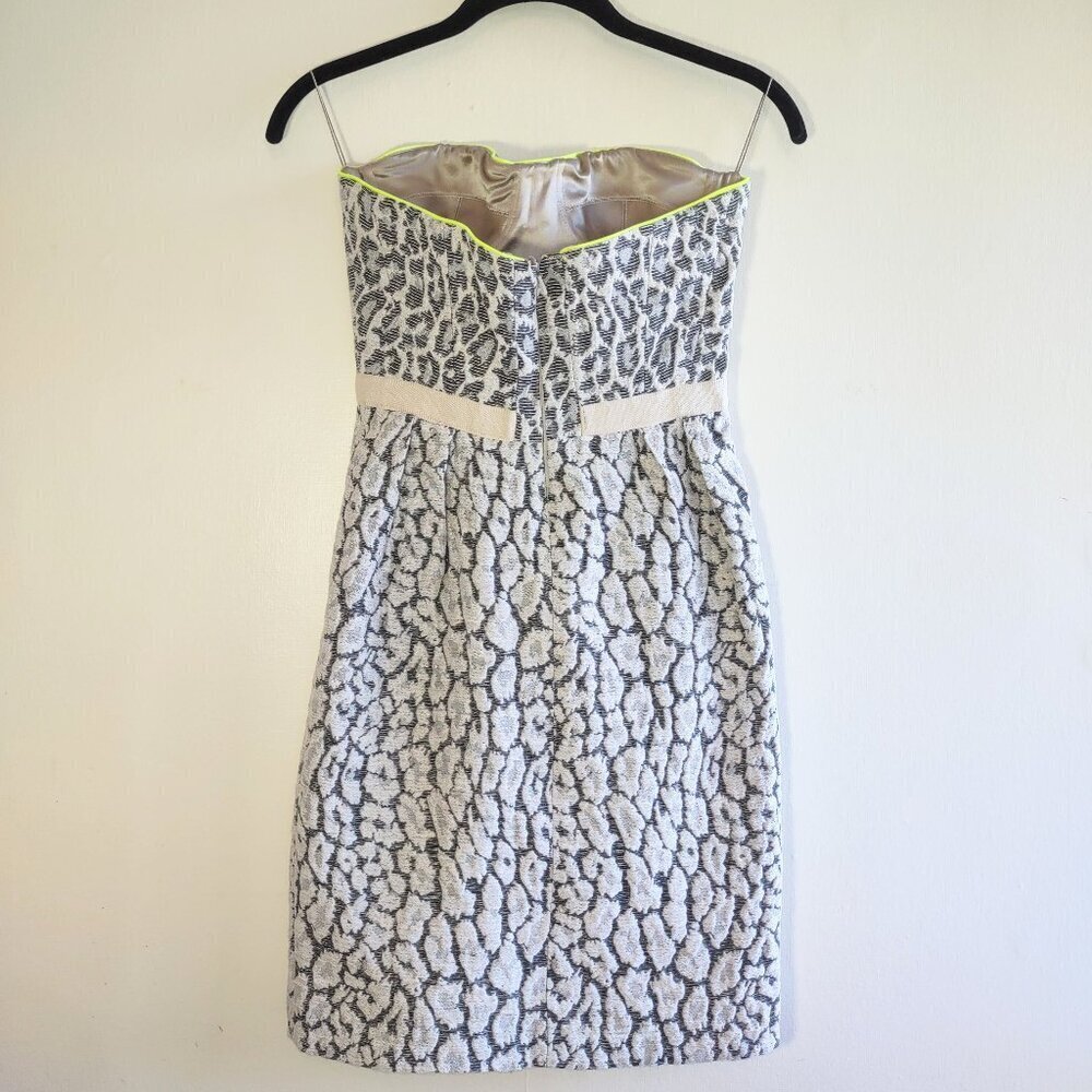 Mathew Williamson Leopard Animal Print Corset Mini Dress  Bodycon Wedding XS - Picture 4 of 9